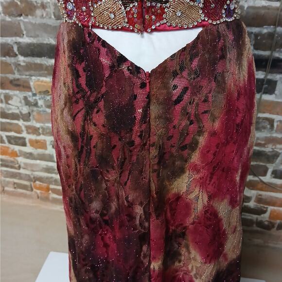 $348 NWT Riva Formal Evening Gown Size 8 Halter Maxi Dress Wedding Party Prom - Picture 14 of 15